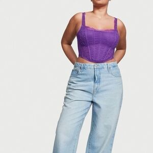 Victoria's Secret Purple Lace Sports Bra